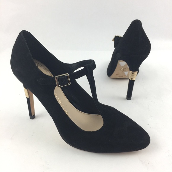 Vince Camuto SIGNATURE RENNA BLACK KIDSUEDE